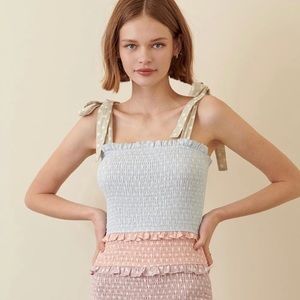 Multi color smocked dress